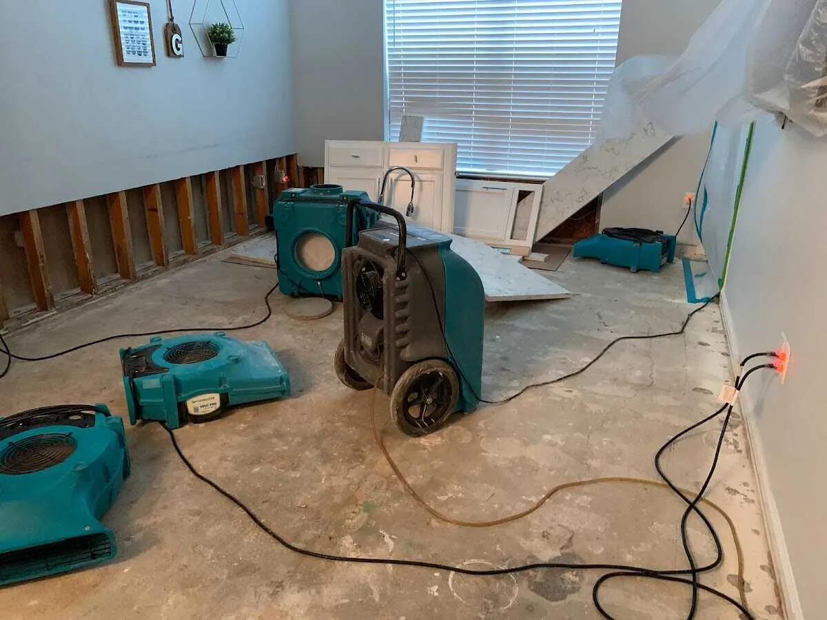 Dehumidifier in flood-cut room for Water Extraction & Removal in Idaho Falls